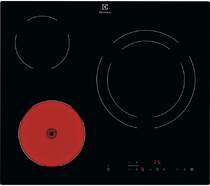 Placa vitroceramica Electrolux LR633CK - 3 fuegos, 5700 W, bloqueo de seguridad, temporizador