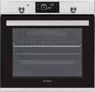 Horno Pirolítico Sharp K71V28IM2 - Clase A, 78L, 8 Funciones, Guía Telescópica, 4 Cristales, Inox