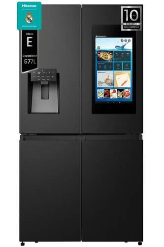 Frigor&iacute;fico Americano Hisense RQ760N4IFE - 179x92x73 cm, 4 Puertas, No Frost, Clase E, Dispensador
