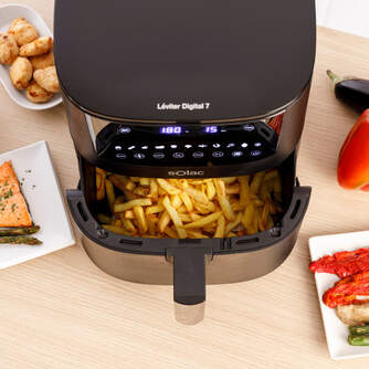 FREIDORA AIRE SOLAC FA1521 7L DIGITAL NEGRA 1650W