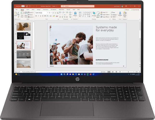 Portátil  HP 255 G9 R3 - 16/256 GB, 15,6", Full HD, Windows 11, AMD Ryzen 3, Negro