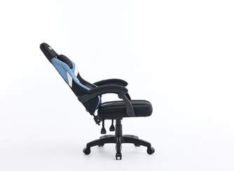 SILLA GAMING NASA SATURN PRO NEGRO AZUL CLARO