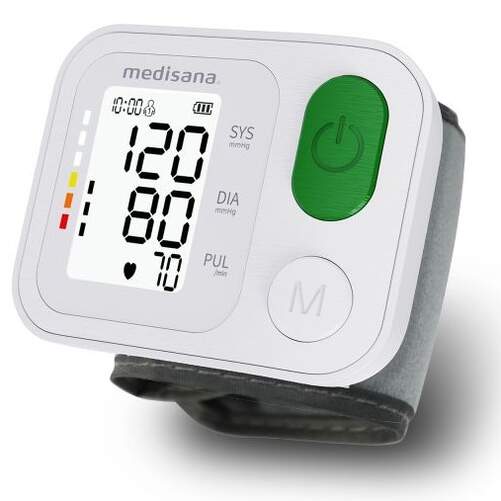 Tensi&oacute;metro Medisana BW345 -  Mu&ntilde;eca, 2x199 memorias, Indicador de Arritmias, Pantalla LCD, Blanco