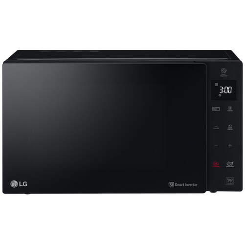 Microondas Inverter LG MH6535GDS - 1000W (Grill 900W), 25L, 10 Funciones, Negro