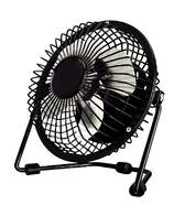 Ventilador Sobremesa Artica - 4 Aspas, 10 cm, Carga USB, 2,5 W, Negro