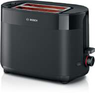 Tostadora Bosch TAT2M123 - 2 ranuras cortas, 950 W, 2 rebanadas, negro