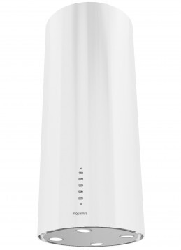 Campana decorativa Mepamsa Cylindra Isla Pro - 37 cm, 3 velocidades, Clase C, Blanco