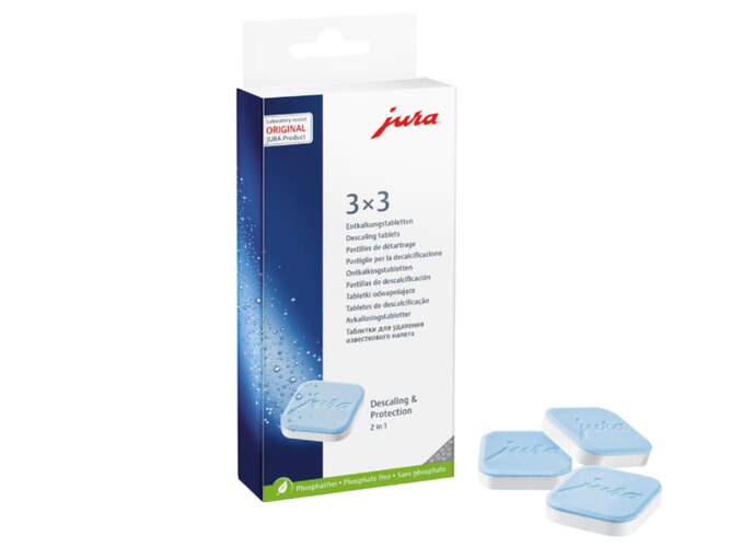 Accesorio Jura Pastillas Descalcificaci&oacute;n 61848 - 2 Fases, 3x3 Unidades