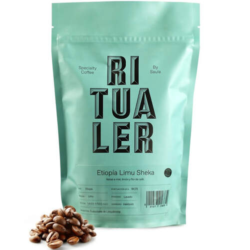 Café en Grano Sauka 30121687 Ritualler Etiopía - Variedad Etiopia Limu Sheka, 250 g
