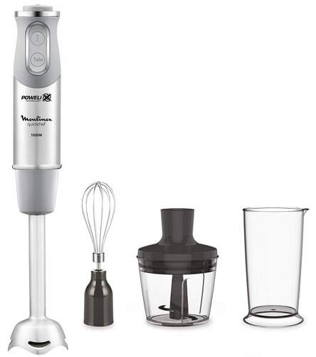 Batidora De Mano moulinex dd655d10 1000 w 10 velocidades turbo accesorios gris quickchef 1000w varilla dd655d con regulador 2 para picar y montar vaso medidor dd665d10 08