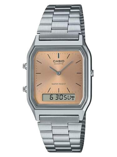 Reloj Casio Vintage AQ-230A-4AMQYES - Cronómetro, alarma, digital y analógico, pila para 3 años