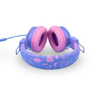 AURICULARES DCU INFANTIL SAFE CABLE ROSA/LILA