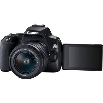 CAMARA CANON EOS 250 BK   OBJETIVO EF S 18-55DC