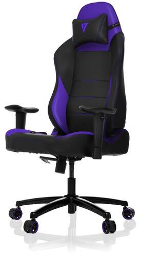 Silla gaming Vertagear PL1000 Negra y morada - Espuma híbrida, pistón clase 4, inclinación ajustable