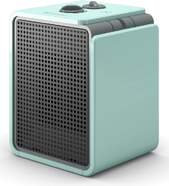 Calefactor Olimpia Caldo Cubic - 1800W, Cer&aacute;mico, 3 modos, Anti-vuelco, IP21, Asa, Turquesa