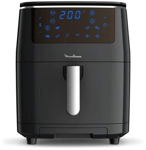 Freidora de aire Moulinex AL2018 - 1700W, 7 programas, 6,5 litros, Vapor, negro