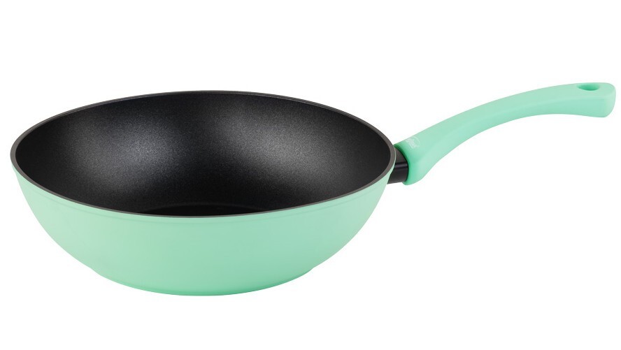Sartén Inoxibar 18735 Rainbow - Wok, 28 cm, Verde
