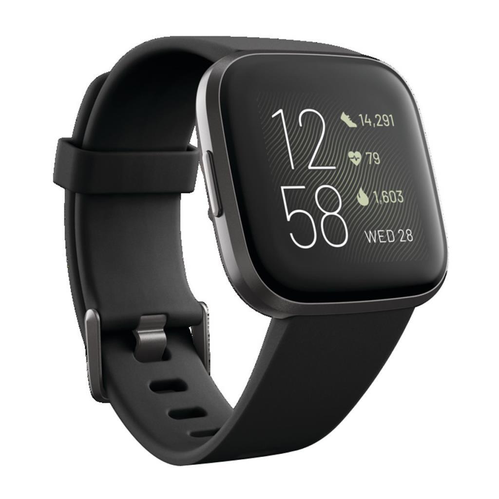 Smartwatch Fitbit Versa 2 Negro - Acelerómetro, Ritmo Cardiaco