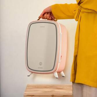 NEVERA COSM%%%#201;TICOS CECOTEC 6000 ROSE 6L ESPEJO 4442