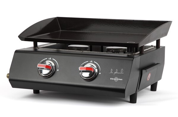 Plancha de Gas Vitrokitchen PG230NB - 2 quemadores, Gas Butano
