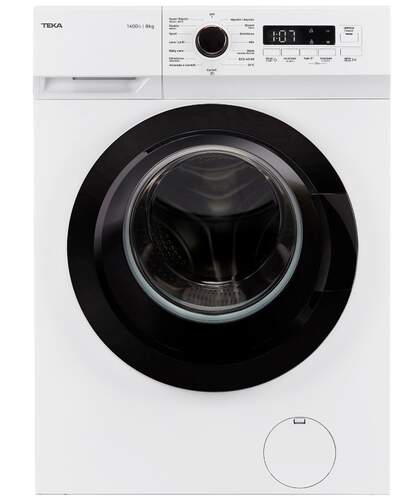 Lavadora Teka WMK40840 - 8 Kg, 1400 rpm, 15 programas, 76 dB, Blanco