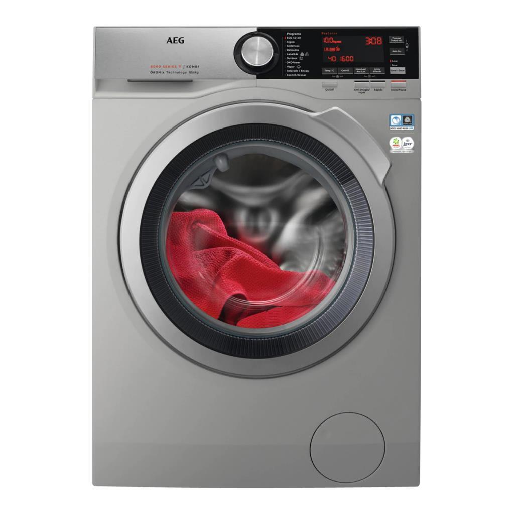 Lavadora Secadora AEG L8WEC162SC - Clase E, Lava 10kg
