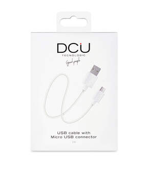 CABLE DCU MICRO USB a USB A 1M BLANCO