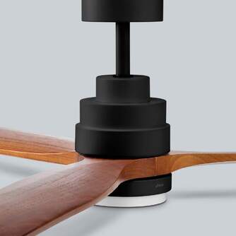 VENTILADOR TECHO UFESA NEPAL NEGRO/ROBLE 132CM LED