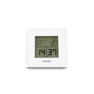 Term&oacute;metro/Higr&oacute;metro Hama Borneo - Reloj, previsi&oacute;n meteorol&oacute;gica, indicador de comfort, blanco