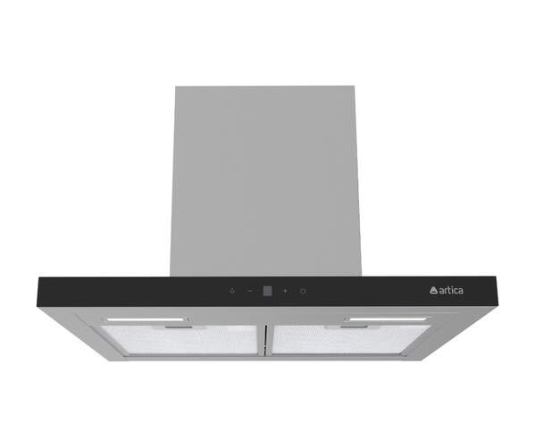 Campana decorativa Artica ASKYLINE60AI - 60 cm, 800 m3/h, 4 Modos, Touch control, Clase A, Inox