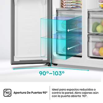 FRI. HISENSE RS3P538NAIE 179x91 NF INOX DSP KFIT