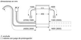 LVJ. BOSCH SPH4EKX17E 45CM 6P 44dBA INT
