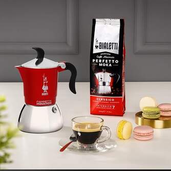 CAFET. ITALIANA BIALETTI FIAMMETTA INDUCTI RED 2T