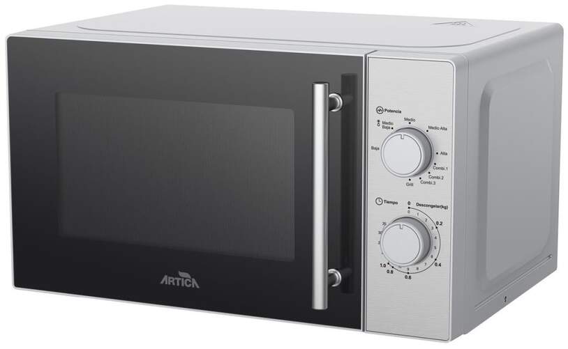 Microondas Artica AMW2082XG - 20 L, Grill, 700 W, Inox