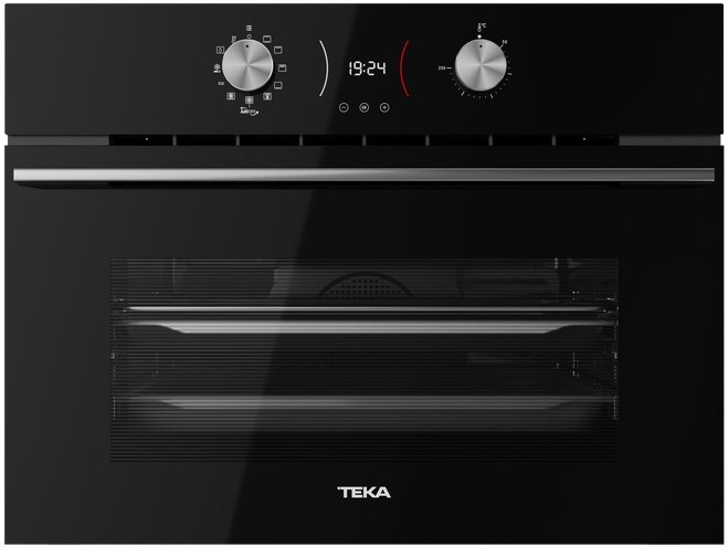 Horno Compacto Teka AirFry HLC 8406 BK - Clase A+, 45cm, 9 Funciones, FryMaster, HydroClean