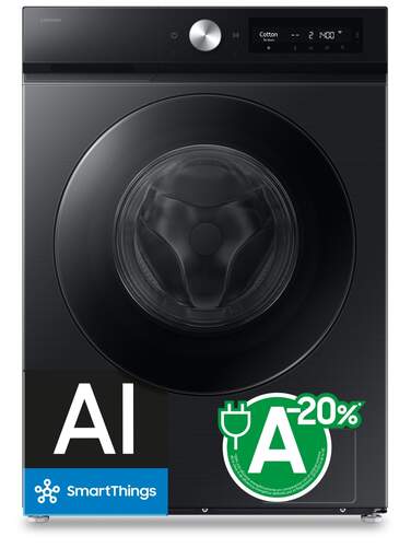 Lavadora Samsung WW90DB7U94GBU3 - 9 kg, 1400 rpm, Clase A-20%, EcoBubble, Funci&oacute;n Wifi, SmartThings