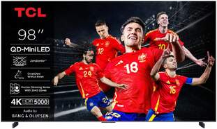 TV TCL 98" 98C8K - 4K Ultra HD, QD-MiniLED, Google TV, 144 Hz, Dolby Atmos, HDR10