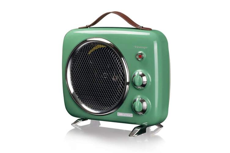 Calefactor Ariete 808/04 - 2000W, 3 Niveles Potencia, Frío/Calor, Vintage Verde