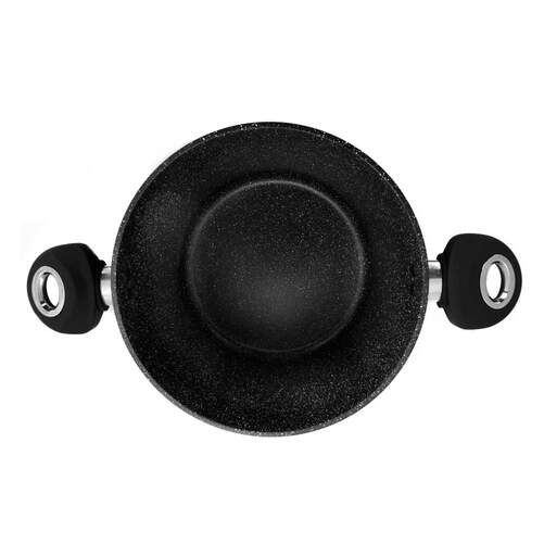 Cacerola Orbegozo CFH3024 - Aluminio, Tapa Cristal, Aluminio, Negro
