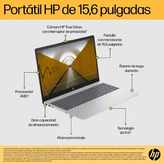 PORTATIL HP 15-FC0088NS RYZEN 3 8GB 256SSD 15,3%%%quot;