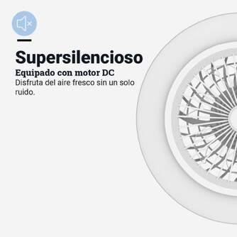 VENTILADOR TECHO U.BLUE KONA 7050W DC WIFI 50CM
