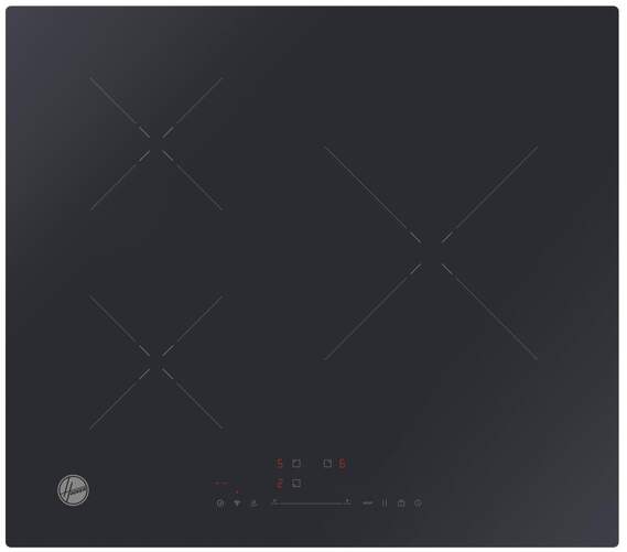 Placa de inducción Hoover HIS633SCTTWIFI - 3 fuegos, 7,4 kW, control central deslizante, 9 niveles