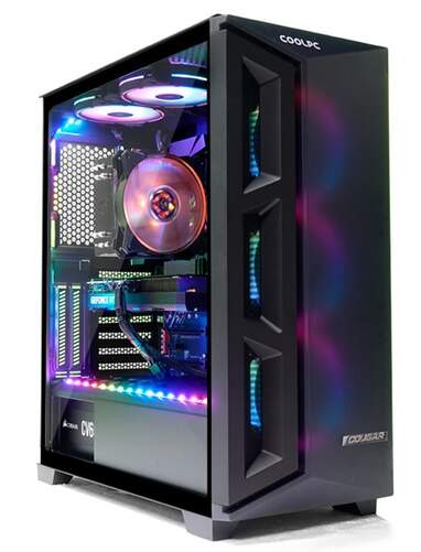 Torre Ordenador Gaming COOLPC Silver - AMD Ryzen 5, 480 GB SSD,16 GB RAM,RTX, Sin Sistema Operativo