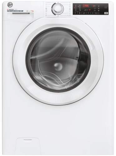 Lavadora Hoover H3WP4474AMB61S - 7 kg, Clase A -10%, 16 Programas, 1400 rpm, Inox, Blanca