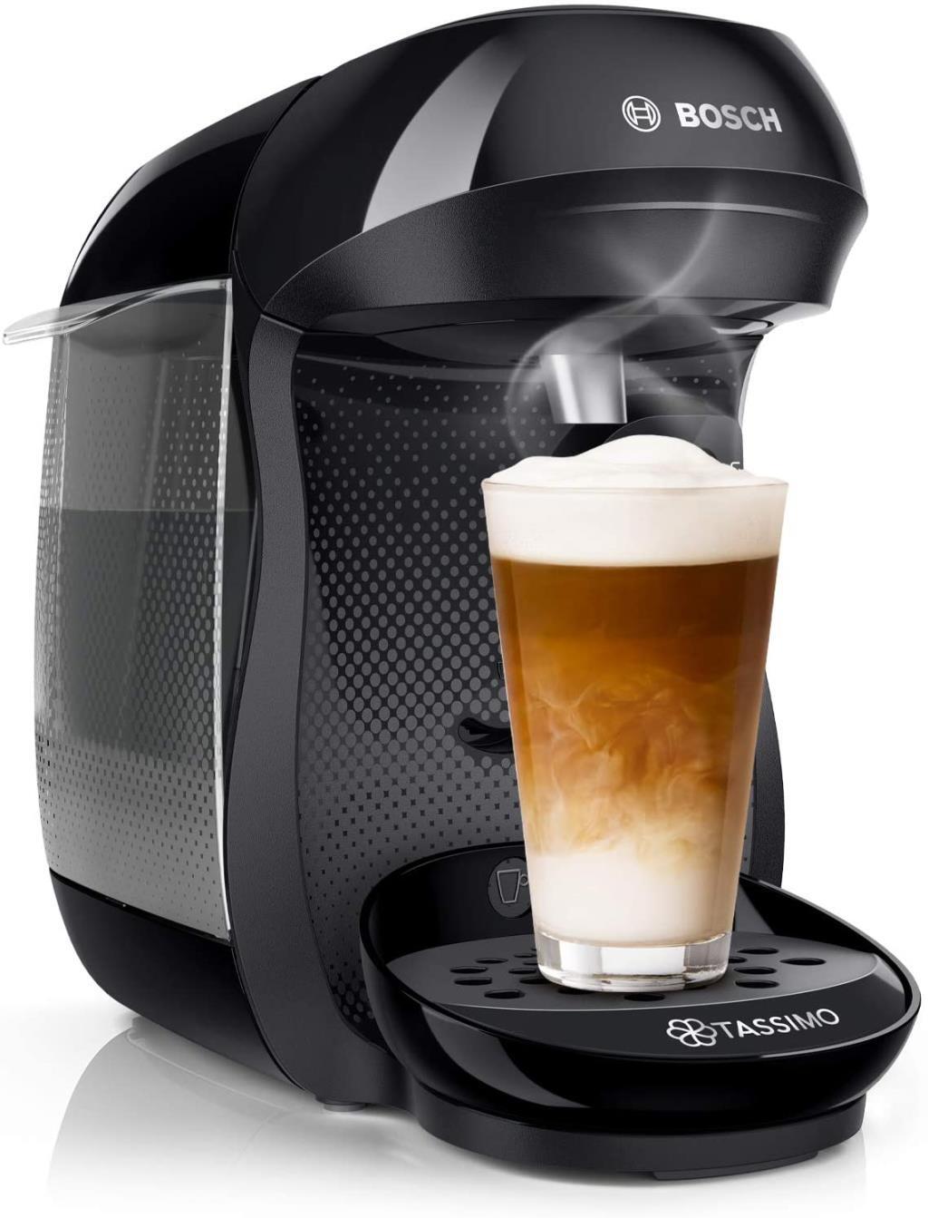 Cafetera Bosch Tassimo Happy TAS1002 Negra - 1400W, 0.7L