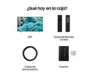 TV SAMSUNG 75%%%quot; TQ75Q7F4 UHD QLED SMARTTV IA HDR10 