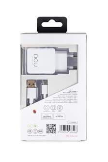 CARGADOR DCU 1XUSB A   CABLE MICRO USB 1M