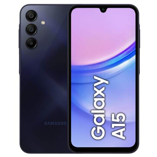 Samsung Galaxy A15 - 4/128 GB, Pantalla 6,5", MediaTek Helio G99, 50+13+2 Mpx, Negro