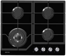 Placa Gas Artica ACG60401 - 4 Fuegos, Cristalgas, Hierro Forjado, Wok