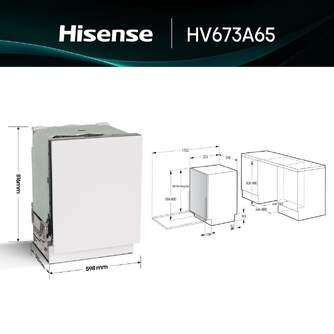 LVJ. HISENSE HV673A65 7P 38dBA DSP 3%%%#170;B INTEGR